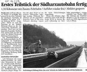 G�ttinger Tageblatt 10.01.2003; zum Vergr��ern bitte anklicken !
