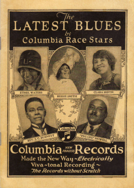 'The Latest Blues by Columbia Race Stars' 1927