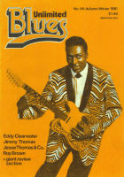 E D D Y   C L E A R W A T E R on the front cover of Blues Unlimited # 141 (Autumn/Winter 1981)