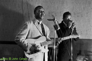 Muddy Waters with Isaac Washington, at Carnegie Hall in New York City, April 3, 1959