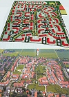 Plan 1992 - Realitt 2005 (Luftbild-Schrgaufnahme Gttinger Tageblatt; zum Vergern bitte Anklicken)